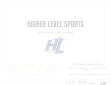 Tablet Screenshot of higherlevelsports.com